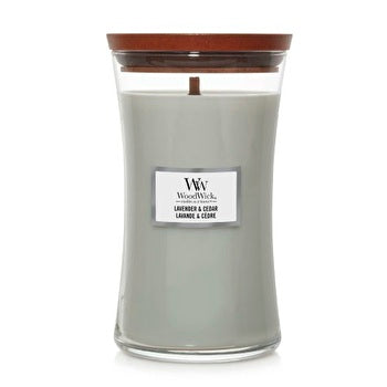 Woodwick Lavender & Cedar Medium Hourglass Candle 0
