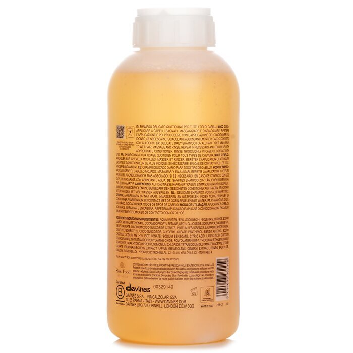 Davines Dede Delicate Daily Shampoo (For All Hair Types) 1000ml