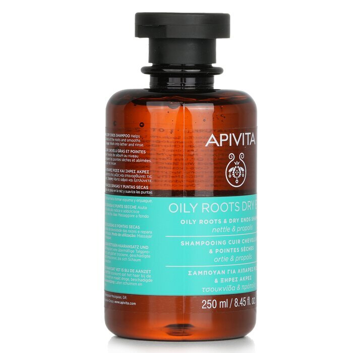 Apivita Oily Roots & Dry Ends Shampoo with Nettle & Propolis 250ml