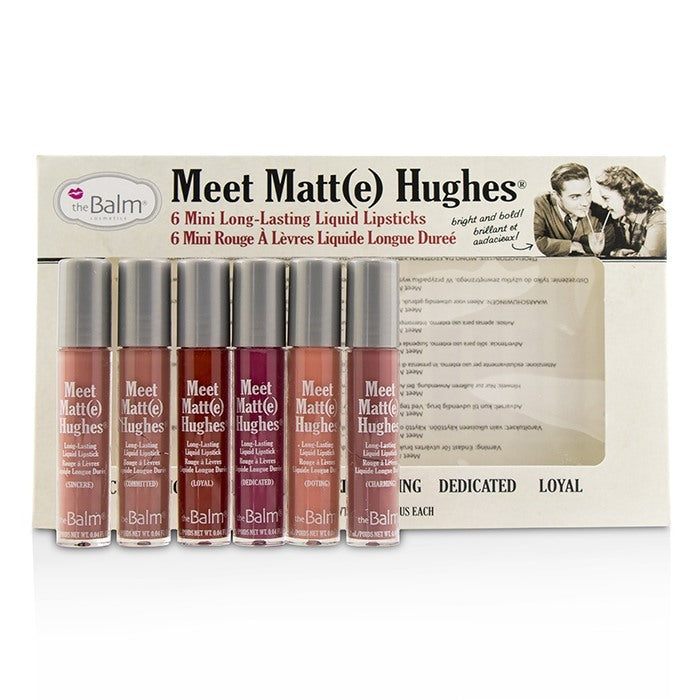 TheBalm Meet Matt(e) Hughes 6 Mini Long Lasting Liquid Lipsticks Kit - Vol.1 6x1.2ml