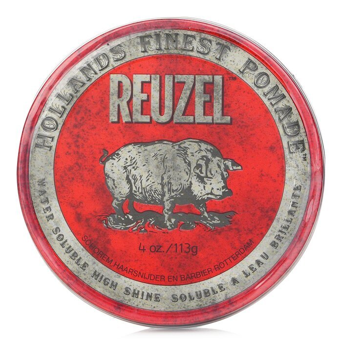 Reuzel Pomade Rouge (Soluble dans l'eau, Brillance élevée) 113g/4oz