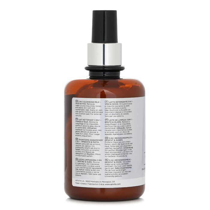 Apivita 3 In 1 Cleansing Milk For Face & Eyes 300ml