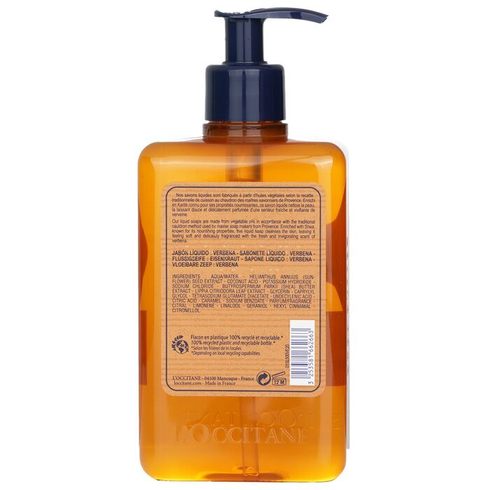 L'Occitane Verveine (Verbena) Liquid Soap For Hands & Body 500ml