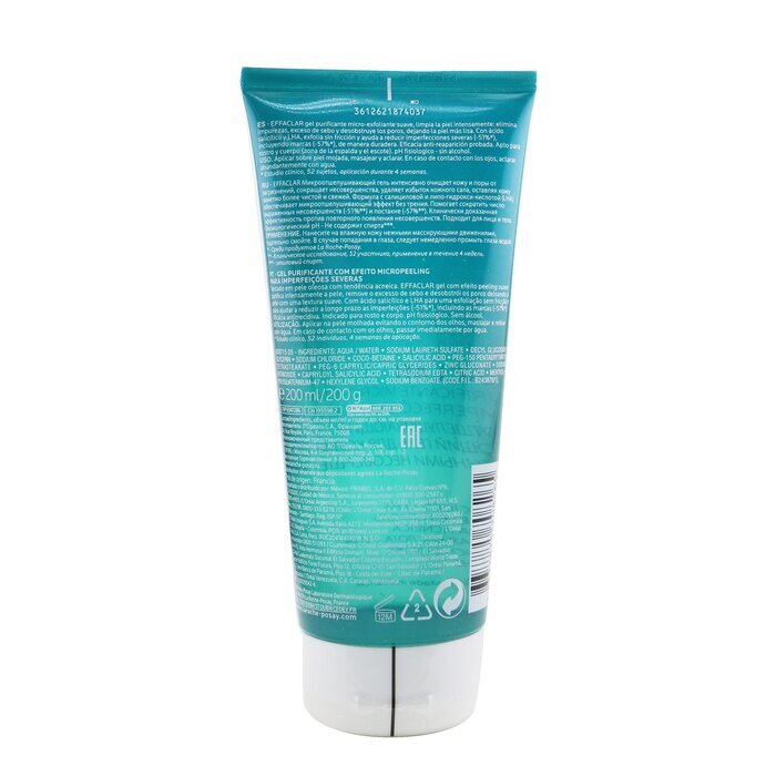 La Roche Posay Effaclar Micro-Peeling Purifying Gel - For Acne-Prone Skin 200ml
