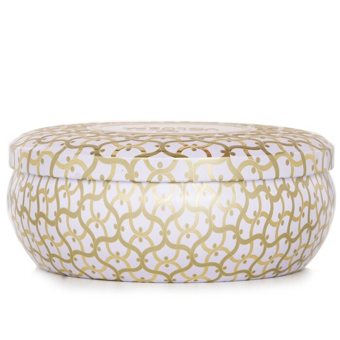 Voluspa 3 Wick Decorative Tin Candle - Eucalyptus & White Sage 340g