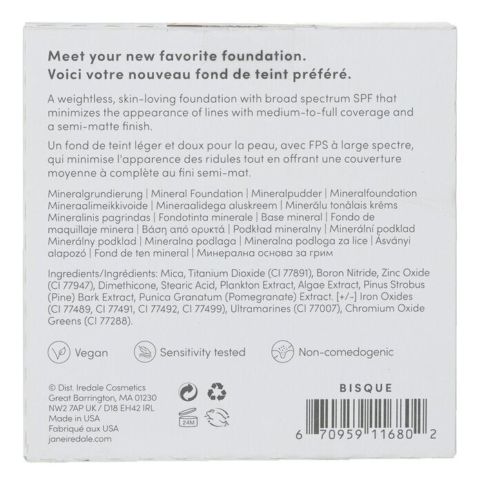 Jane Iredale PurePressed Base Mineral Foundation Refill SPF 20 - Bisque 9.9g