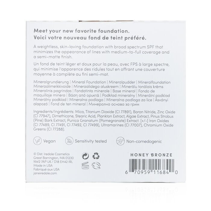 Jane Iredale PurePressed Base Mineral Foundation Refill SPF 20 - Honey Bronze 9.9g