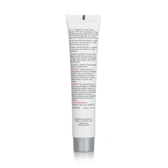 EltaMD UV Sheer Water-Resistant Facial Sunscreen SPF 50 85ml