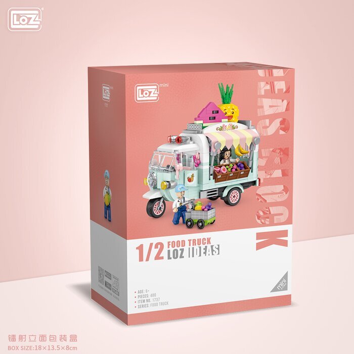 LOZ Mini Blocks - FruitCart Building Bricks Set 14 x 18 x 8 cm