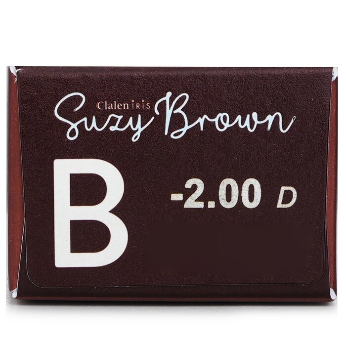 Clalen 1 Day Iris Suzy Brown Color Contact Lenses -2.00 30pcs