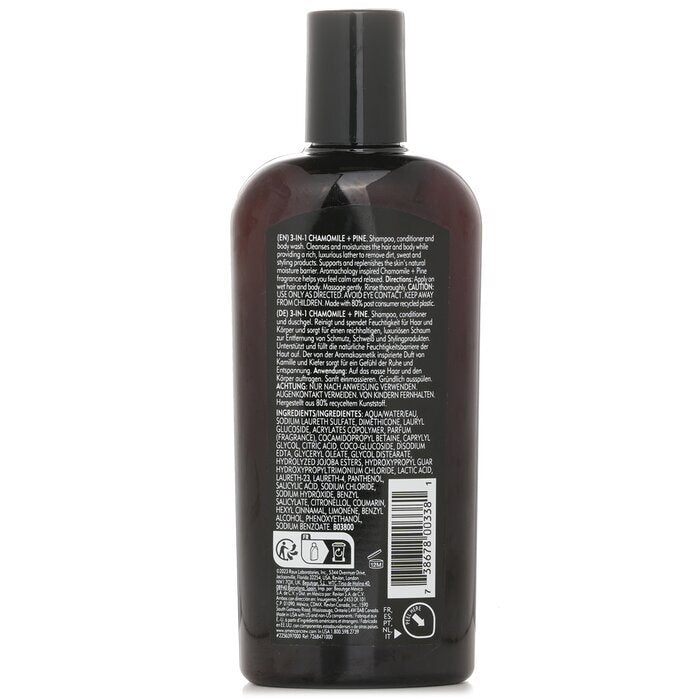 American Crew 3-in-1 Chamomile + Pine Shampoo, Conditoner And Body Wash 250ml