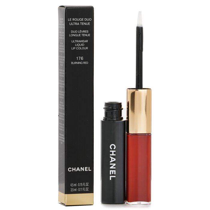 Chanel Le Rouge Duo Ultrawear Liquid Lip Colour - 176 Burning Red 4.5ml+3.5ml