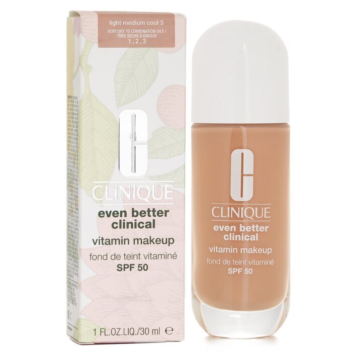 Clinique Even Better Clinical Vitamin MakeUp Foundation SPF 50 - 3 Light Medium Cool 30ml
