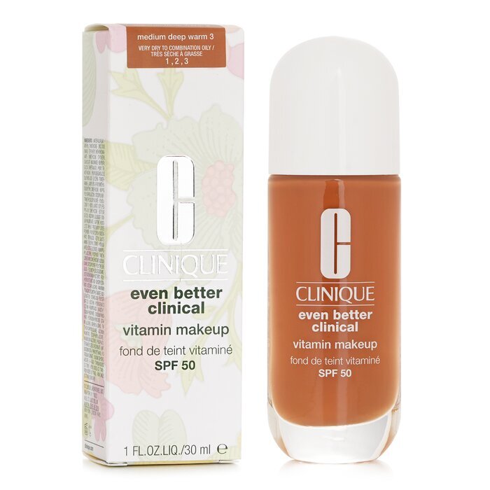 Clinique Even Better Clinical Vitamin MakeUp Foundation SPF 50 - 3 Medium Deep Warm 30ml