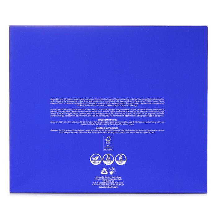 Augustinus Bader The Hydrogel Face Mask 6 x30g