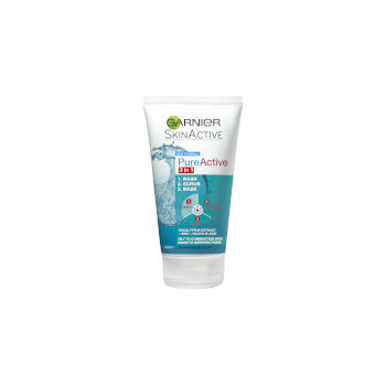 Garnier SkinActive PureActive 3-en-1 Nettoyant, Gommage et Masque 150ml