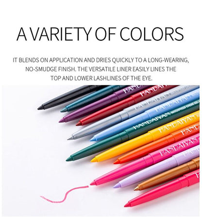 Waterproof Matte Gel Eyeliner - 10 Colors - 04 Dark Red - 0.2g