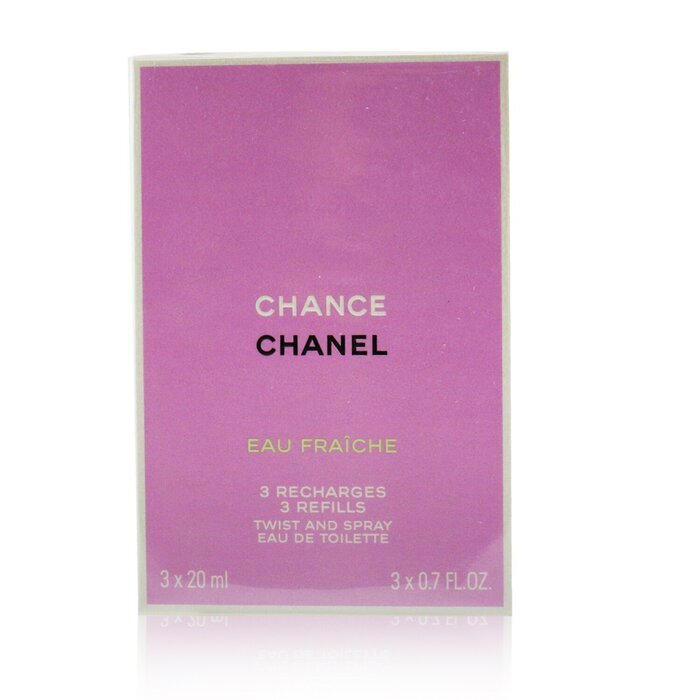 Chanel Chance Eau Fraiche Twist & Spray Eau De Toilette Refill 3x20ml/0.7oz
