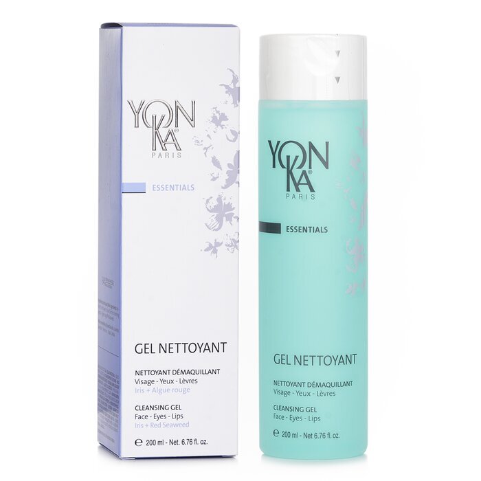 Yonka Essentials Cleansing Gel With Iris - Face, Eyes & Lips 200ml