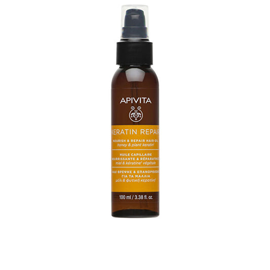 Apivita Keratin Repair Nourish & Repair Hair Oil Honey & Plant Keratin 100ml
