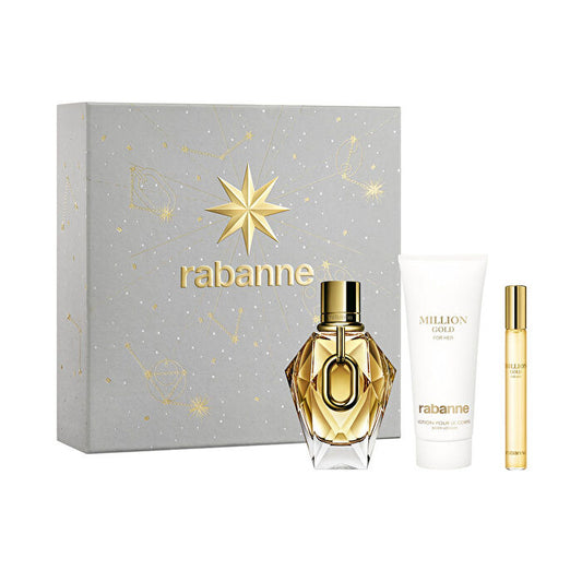 Rabanne Million Gold For Her Case 3 Pcs