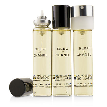 Bleu De Chanel Eau De Parfum Twist & Spray Refill 3x20ml