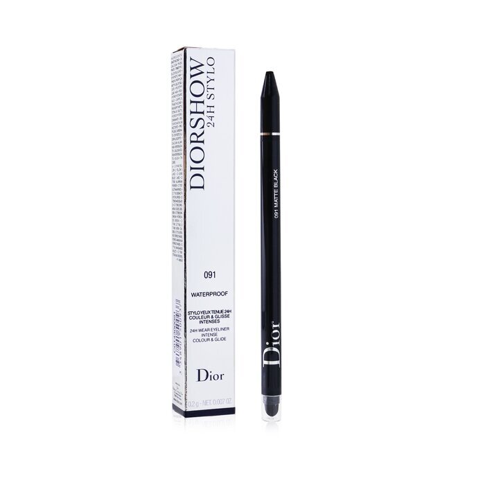 Christian Dior Diorshow 24H Stylo Waterproof Eyeliner -  091 Matte Black 0.2g