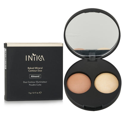 INIKA Organic Baked Mineral Contour Duo -  Almond 5g