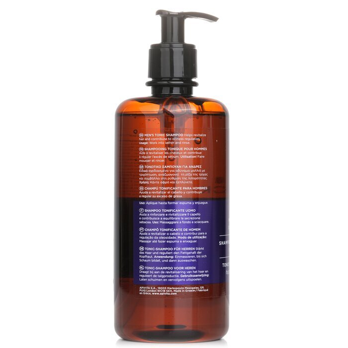 Apivita Men's Tonic Shampoo with Hippophae TC & Rosemary (For Thinning Hair) 500ml