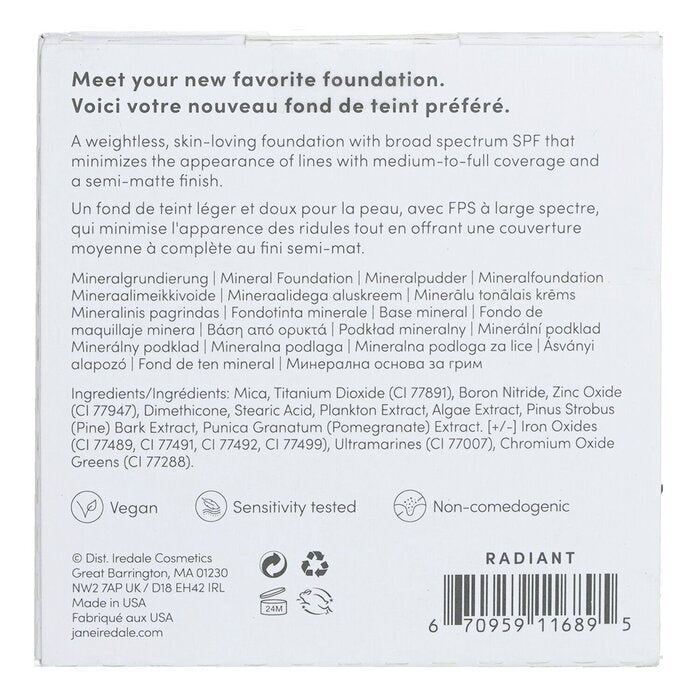 Jane Iredale PurePressed Base Mineral Foundation Refill SPF 20 - Radiant 9.9g