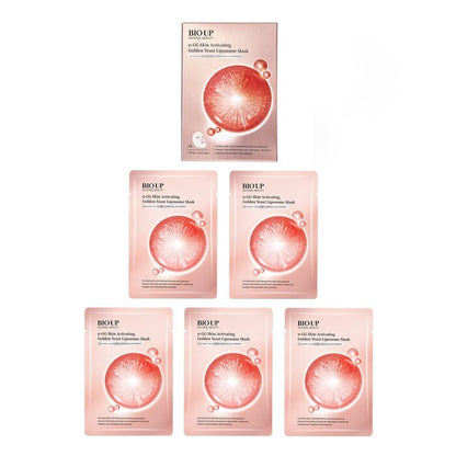 Natural Beauty BIO UP a-GG Skin Activating Golden Yeast Liposome Mask (Exp Date: 05/2026) 5 x 25ml