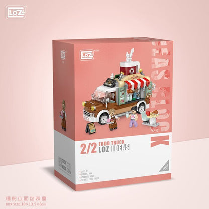 LOZ Mini Blocks - Coffee Car Building Bricks Set 14 x 18 x 8 cm