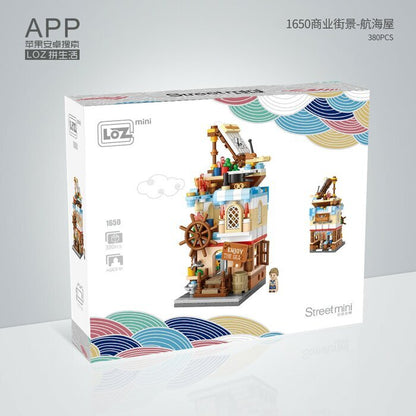 LOZ Street Series - Nautical House Building Bricks Set 19.5x16.5x4.5cm