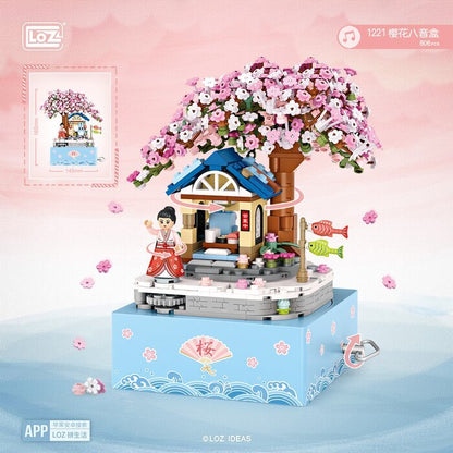 LOZ Mini Blocks - Sakura Music Box Building Bricks Set 23x27x56 cm