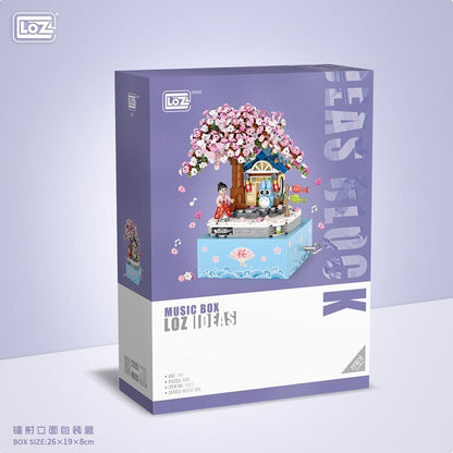 LOZ Mini Blocks - Sakura Music Box Building Bricks Set 23x27x56 cm
