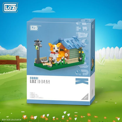 LOZ Mini Blocks Farm Series - Corgi Building Bricks Set 20 x 15 x 8cm