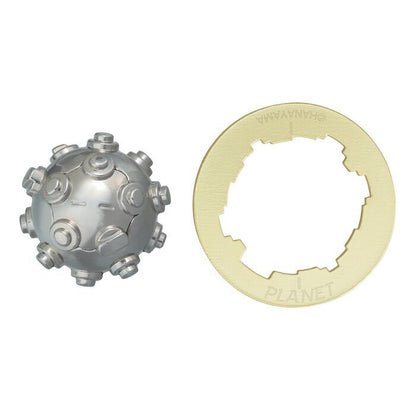 Broadway Toys Hanayama | Planet Hanayama Metal Brainteaser Puzzle Mensa Planet Rated Level 4 75*119*45 mm