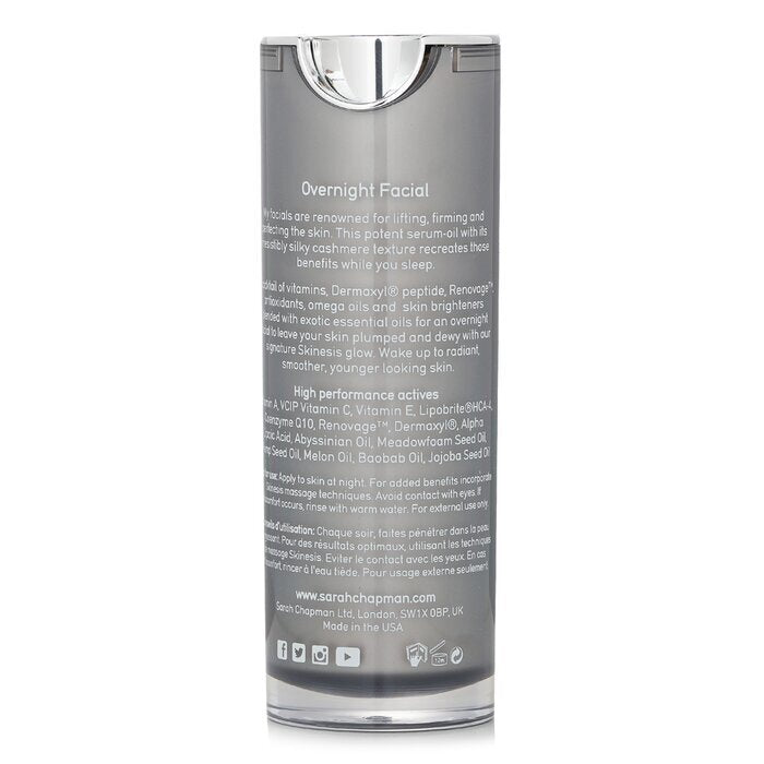 Sarah Chapman Skinesis Overnight Facial Night Elixir 15ml