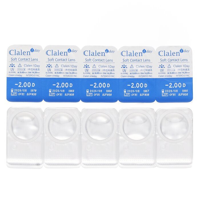 Clalen 1Day Soft Contact Lens -2.00 5pcs x 1 strip