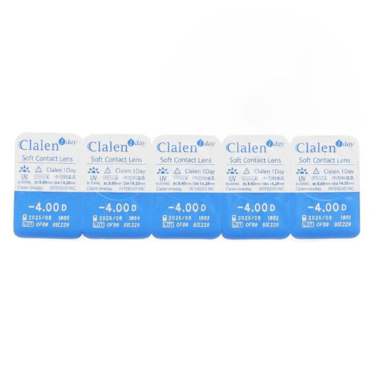 Clalen 1Day Soft Contact Lens -4.00 5pcs x 1 strip