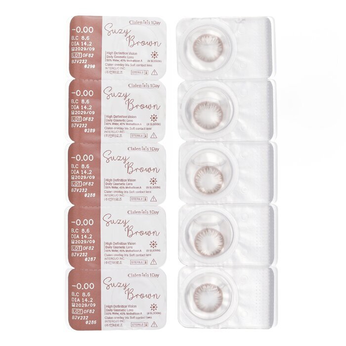 Clalen Iris 1Day Suzy Brown -0.00 5pcs x 1 strip