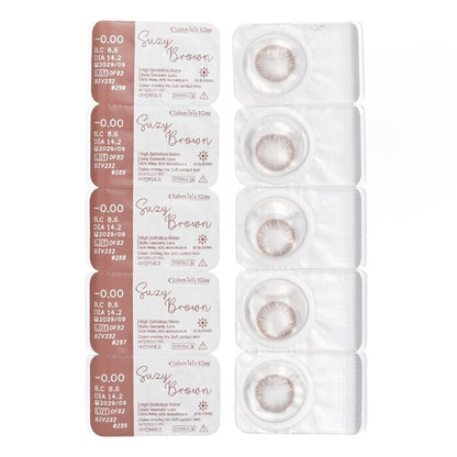 Clalen Iris 1Day Suzy Brown -0.00 5pcs x 1 strip