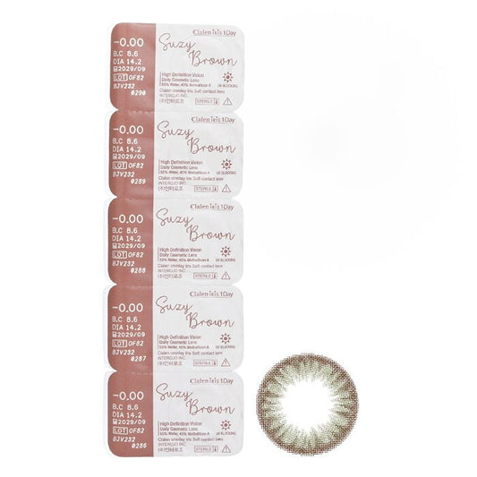 Clalen Iris 1Day Suzy Brown -0.00 5pcs x 1 strip