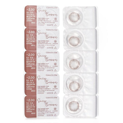 Clalen Iris 1Day Suzy Brown -2.00 5pcs x 1 strip