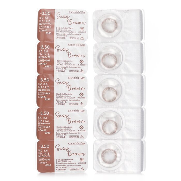Clalen Iris 1Day Suzy Brown -3.50 5pcs x 1 strip