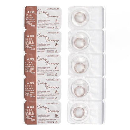 Clalen Iris 1Day Suzy Brown -4.00 5pcs x 1 strip
