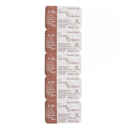 Clalen Iris 1Day Suzy Brown -4.00 5pcs x 1 strip