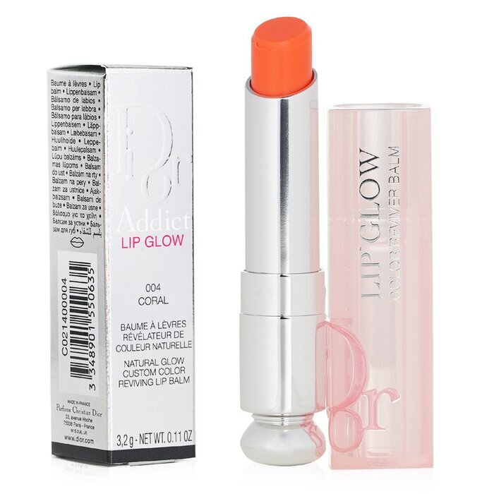Christian Dior Dior Addict Lip Glow Reviving Lip Balm - 004 Coral (With box from Seasonal Set) 3.2g