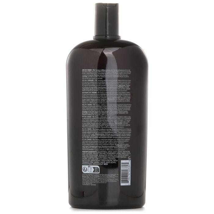 American Crew 3-in-1 Ginger + Tea Shampoo, Conditoner And Body Wash 1000ml
