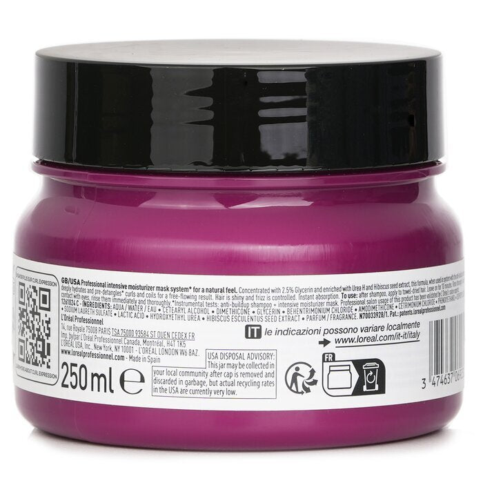 L'Oreal Serie Expert Curl Expression Glycerin 2.5% + Urea H + Hibiscus Seed Professional Mask 250ml